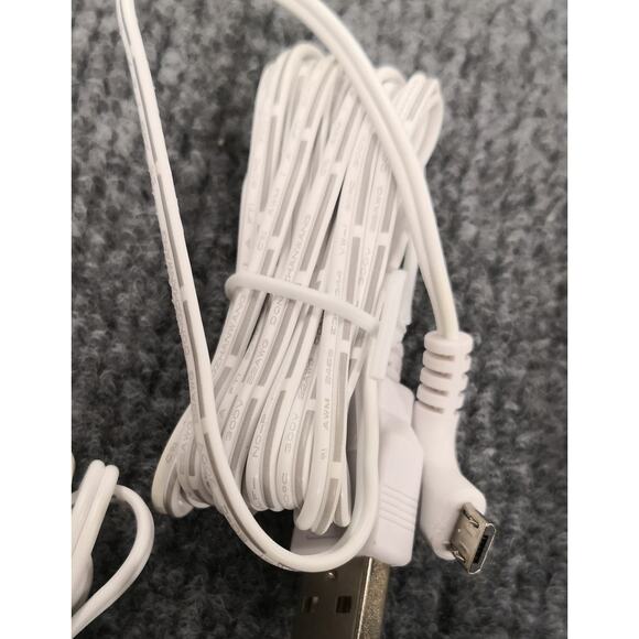 5-Pack 5ft White Micro USB Charging Cable for Smartphones, Cameras. Android 5pc - Picture 3 of 4